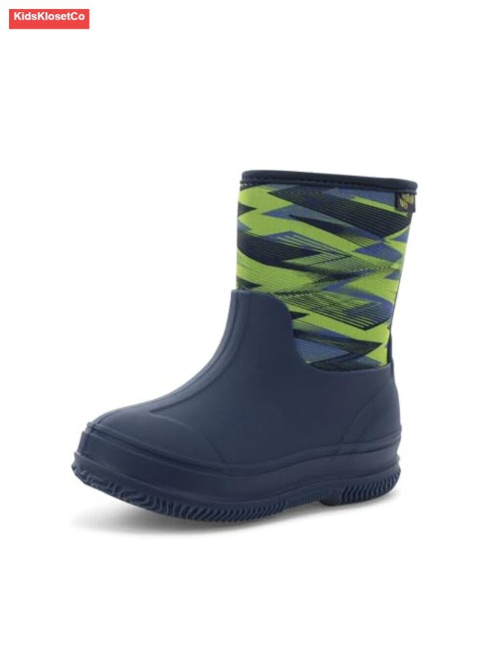 Kids Waterproof Neoprene Snow Boots Fleece Lined Outdoor Winter